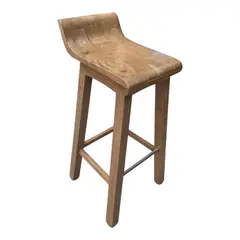 GENERICO - Silla para Barra o Bar en Madera de Roble Macizo