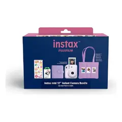 FUJIFILM - Cámara Instantánea Instax Mini 12 Combo Bundle Lila