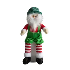 ZHOPI CO - Muñeco Navidad Papa Noel Sentado Decoración Navideña