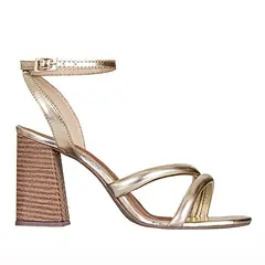 FRATTINI - Sandalia tacon Casual de Mujer Sara-10 Champaña