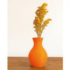 GENERICO - Florero Decorativo Textura Diamante Impreso en 3D