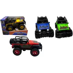 MAZUGI - Carro manual Tab luz sonido forma jeep colores Juguete niños