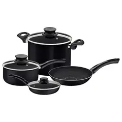 TRAMONTINA - BATERIA 7 PIEZAS PARIS + OBSEQUIO JUEGO DE CUCHILLOS