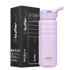 BUFFER FLASK - Termo Botella Termica 700ml Buffer Tapa Pitillo Acero Inox - Lila