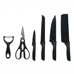 GENERICO - Set De Cuchillos 6 Piezas Cuchillos Cocina Cuchillería