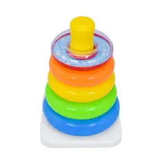 MONKEY BRANDS - Torre de Anillos de Colores Baby Mine