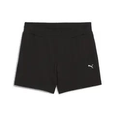 PUMA - Pantaloneta Deportiva Original Ess Mid-Rise Negro Mujer