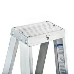 BULLDOG - Escalera en Aluminio 10 pasos 300 cm En Tijera Tipo I Cap. Carga 150 kg