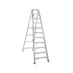 BULLDOG - Escalera en Aluminio 11 pasos 330 cm En Tijera Tipo I Cap. Carga 150 kg