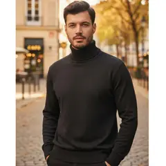 GENERICO - Buzo Buso Hombre Cuello Tortuga Tejido Tipo Exportación Urbano