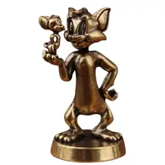 USA - Figura Mini Tom Y Jerry En Bronce Macizo