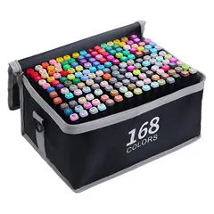 ZHOPI CO - Marcadores Doble Punta X 168 Plumones Punta Pincel.