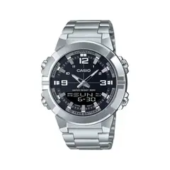 CASIO - Reloj Para Hombre Moderno Deportivo AMW-870D-1A Negro Doble Hora