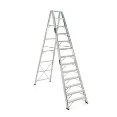 BULLDOG - Escalera en Aluminio 13 pasos 390 cm En Tijera Tipo I Cap. Carga 150 kg