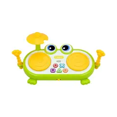 MONKEY BRANDS - Tambor Electrónico Rana con Luces Baby Mine