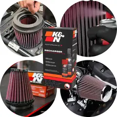 GENERICO - Kit limpieza filtro KYN original mantenimiento moto carro