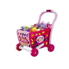 GENERAL - Carrito De Compras Infantil 3 En 1 Con Frutas Y Accesorios