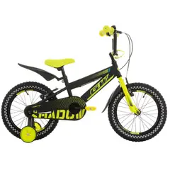 GW - Bicicleta Infantil Rin 16 Pulgadas Negro rojo