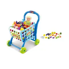 GENERAL - Carrito De Compras Infantil 3 En 1 Con Frutas Y Accesorios