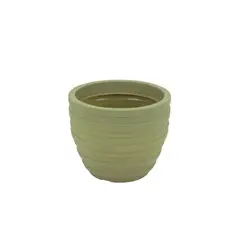 TRAMONTINA - Maceta Inca en Polietileno Verde Oliva 38cm