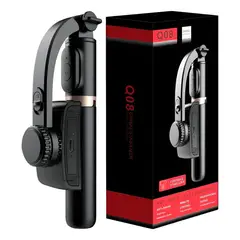 GENERICO - Gimbal Estabilizador Palo Selfie Trípode Bluetooth 4en1 Q08