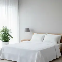 FATELARES - Colcha Sobrecama Piqué Sencilla 145x230 cm Blanco