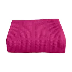 FATELARES - Colcha Sobrecama Piqué Doble 220x230 cm Fucsia