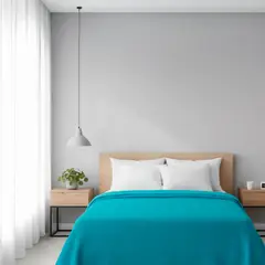 FATELARES - Colcha Sobrecama Piqué Doble 220x230 cm Azul