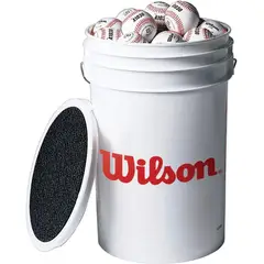 WILSON - Bolas de Béisbol A1030 Serie Champion Cubeta 3 Docenas