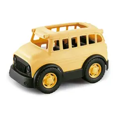 JUGANDO Y EDUCANDO - Juego Bus Escolar Grande Resistente De Empuje Para Niños