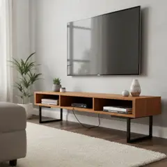 22 GRADOS DECORACION - Consola de Tv Dalia 200cm x 40cm Formica y metal