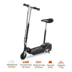 HOME - Patineta Scooter Eléctrica Con Silla Monopatin Niños