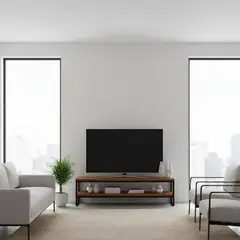 22 GRADOS DECORACION - Consola de Tv Cloti 140cm x 40cm Formica y metal