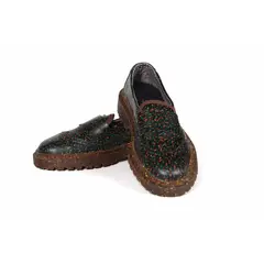 DISPARATE - Mocasines Ventro sostenibles Negro con pintas de colores