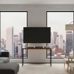 22 GRADOS DECORACION - Consola de Tv Candela 120cm x 30cm Formica y metal