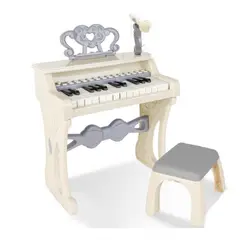 GENERICO - Piano Juguete 25 Teclas Para Niños Con Silla Micrófono