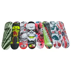 SPORT RUNNER - Tabla Patineta Skate 100% Pino Canadiense Diseños Original Pino Diseño Aleatorio