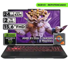 ASUS - TUF GAMING A16 RYZEN 7 24GB 2TB RTX 4050 16″ FHD+ 144HZ W11