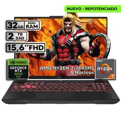 ASUS - TUF GAMING A16 RYZEN 7 32GB 2TB RTX 4050 16″ FHD+ 144HZ W11