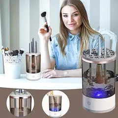GENERICO - Limpiador eléctrico de brochas de maquillaje