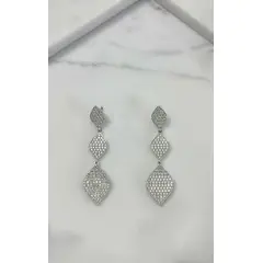 VERAMOREST - Aretes Diamond Flow Plata -