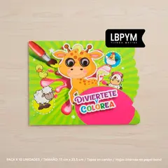 GENERICO - 10 Libros Para Colorear Para Niños Con Ojos Móviles