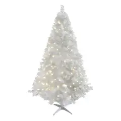 GENERICO - Arbol Navidad Blanco 2.0 Mts Luces Led 600 Ramas Frondoso