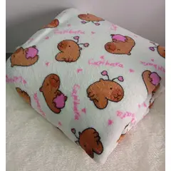 SIRENITAS - Cobija térmica 1.70 x 2m Cama Sencilla Sofá Pie de cama Capibara