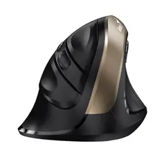 GENIUS - Mouse Inalambrico Ergonomico Vertical 8250S Negro Dorado