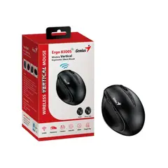 GENIUS - Mouse Vertical Ergo 8300S Inalámbrico 7 Botones, Negro