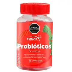 FUNAT - GOMAS DE GELATINA CON PROBIOTICOS X 45 UNIDADES/