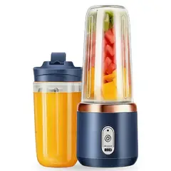 INNOVA - Licuadora Portátil Recargable 300ml Viaje Doble Vaso