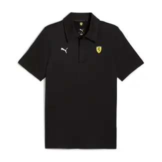 PUMA - Camisas Tipo Polo Ferrari Cloudspun Negro Para Hombre