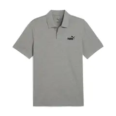 PUMA - Camisa Tipo Polo Ess No. 1 Logo Pique Gris Hombre